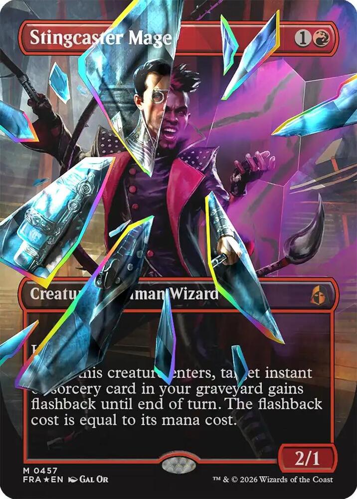 Stingcaster Mage (Borderless) (Facet Foil) (0457)
