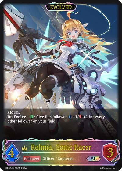 Ralmia, Sonic Racer (Evolved) (SL)