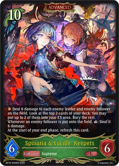 Spinaria & Lucille, Keepers