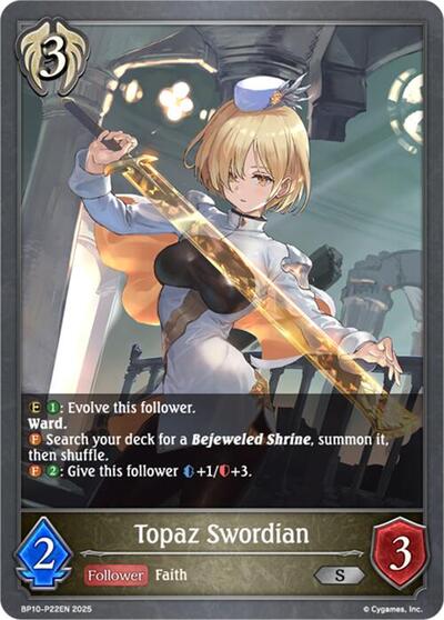 Topaz Swordian - P22 (Foil)
