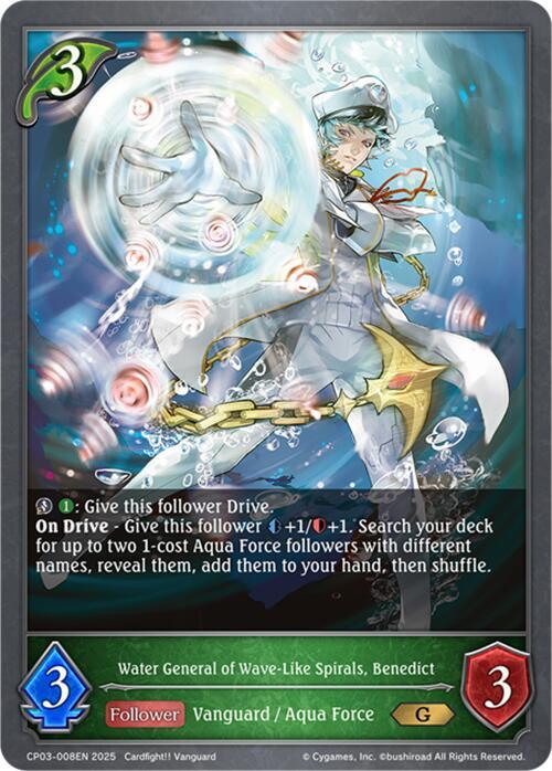 Water General of Wave-Like Spirals, Benedict