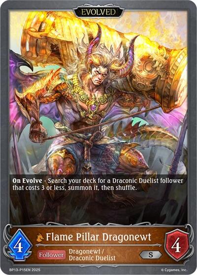 Flame Pillar Dragonewt (Evolved) - P15 (Foil)