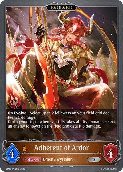 Adherent of Ardor (Evolved) - P15 (Foil)