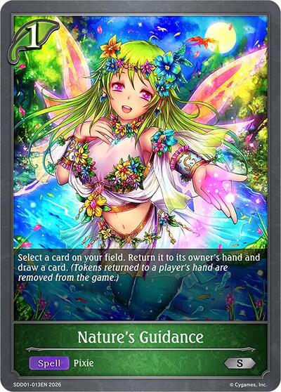 Nature's Guidance - SDD01: Showdown Deck: Forestcraft Shadowverse spoiler