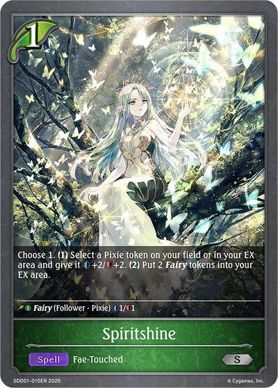 Spiritshine - SDD01: Showdown Deck: Forestcraft Shadowverse spoiler