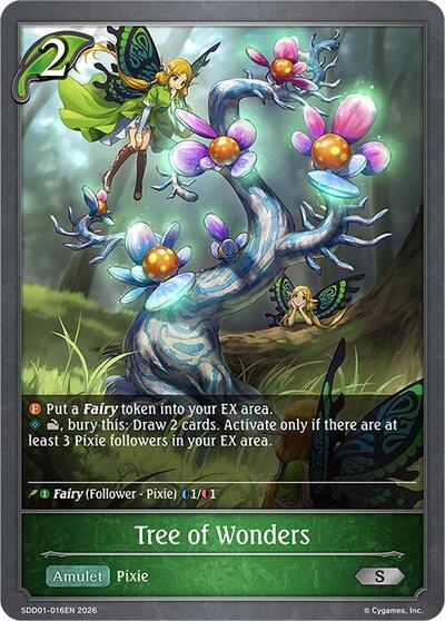 Tree of Wonders - SDD01: Showdown Deck: Forestcraft Shadowverse spoiler