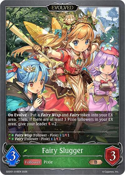 Fairy Slugger (Evolved) - SDD01: Showdown Deck: Forestcraft Shadowverse spoiler