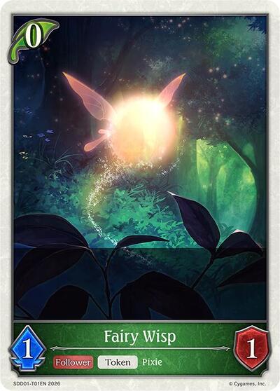 Fairy Wisp - SDD01: Showdown Deck: Forestcraft Shadowverse spoiler
