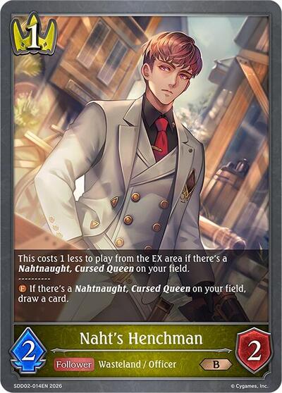 Naht's Henchman - SDD02: Showdown Deck: Swordcraft Shadowverse spoiler