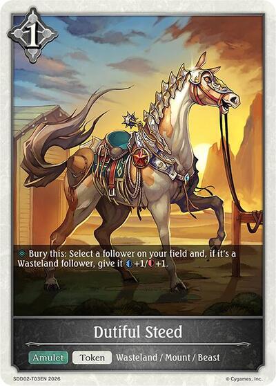 Dutiful Steed - SDD02: Showdown Deck: Swordcraft Shadowverse spoiler