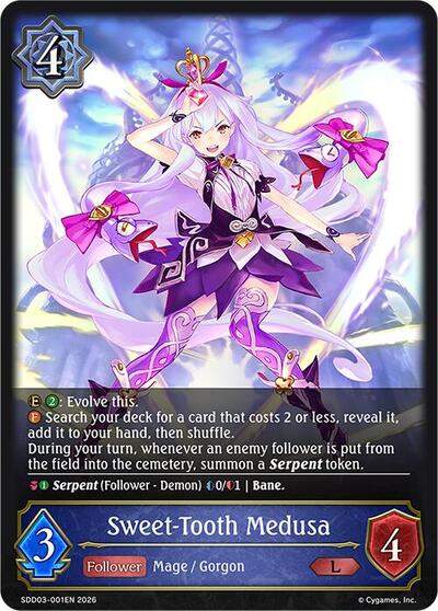 Sweet-Tooth Medusa - SDD03: Showdown Deck: Runecraft Shadowverse spoiler