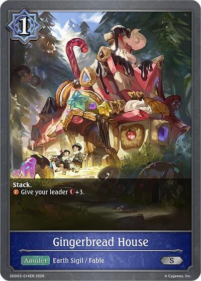 Gingerbread House - SDD03: Showdown Deck: Runecraft Shadowverse spoiler