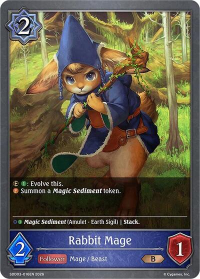 Rabbit Mage - SDD03: Showdown Deck: Runecraft Shadowverse spoiler