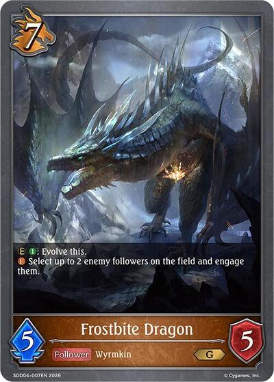 Frostbite Dragon - SDD04: Showdown Deck: Dragoncraft Shadowverse spoiler