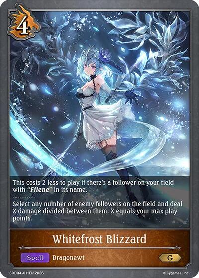 Whitefrost Blizzard - SDD04: Showdown Deck: Dragoncraft Shadowverse spoiler