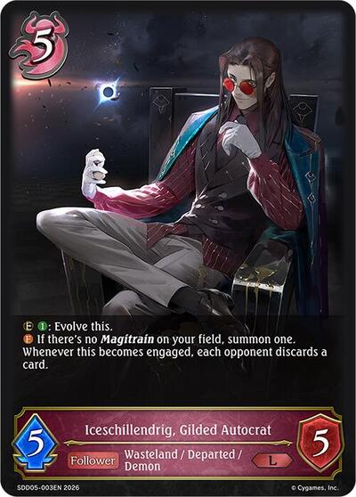 Iceschillendrig, Gilded Autocrat - SDD05: Showdown Deck: Abysscraft Shadowverse spoiler