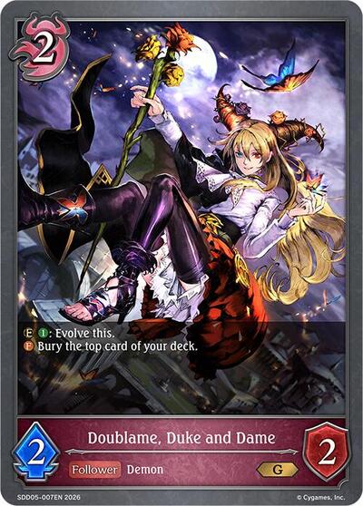 Doublame, Duke and Dame - SDD05: Showdown Deck: Abysscraft Shadowverse spoiler
