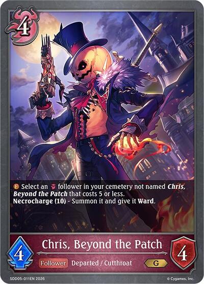 Chris, Beyond the Patch - SDD05: Showdown Deck: Abysscraft Shadowverse spoiler