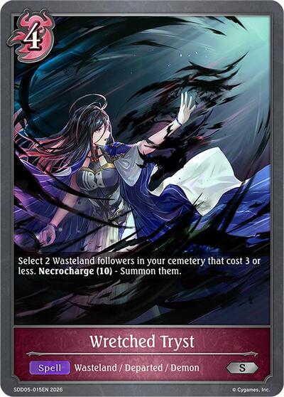 Wretched Tryst - SDD05: Showdown Deck: Abysscraft Shadowverse spoiler