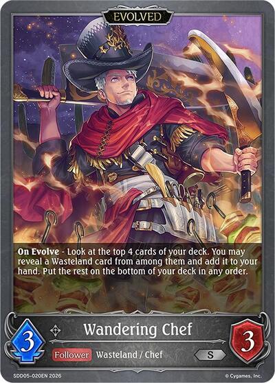 Wandering Chef (Evolved) - SDD05: Showdown Deck: Abysscraft Shadowverse spoiler