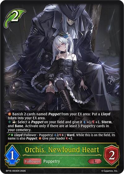 Orchis, Newfound Heart - BP16: New World Genesis Shadowverse spoiler