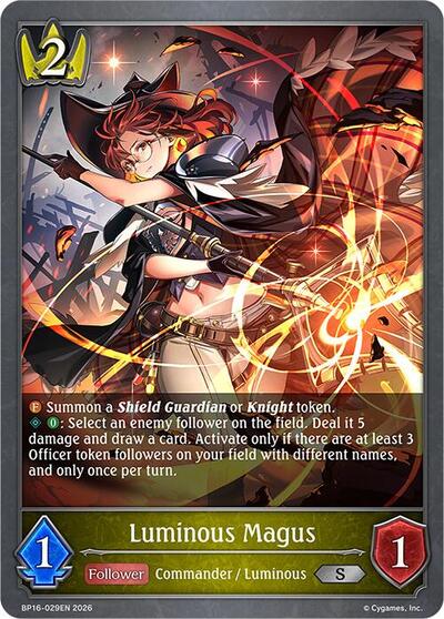 Luminous Magus - BP16: New World Genesis Shadowverse spoiler