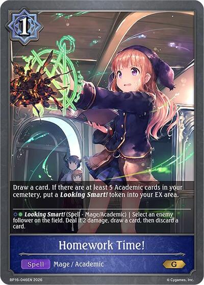 Homework Time! - BP16: New World Genesis Shadowverse spoiler