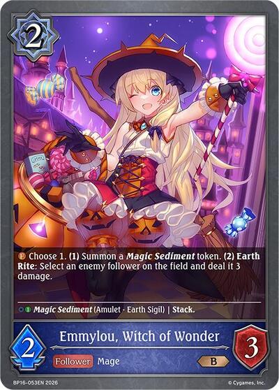 Emmylou, Witch of Wonder - BP16: New World Genesis Shadowverse spoiler