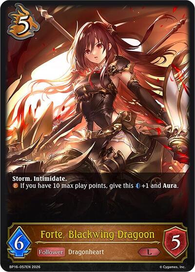 Forte, Blackwing Dragoon - BP16: New World Genesis Shadowverse spoiler