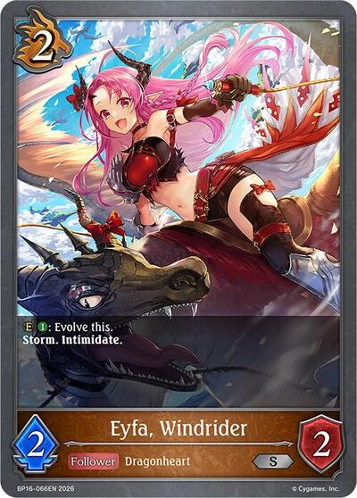 Eyfa, Windrider - BP16: New World Genesis Shadowverse spoiler