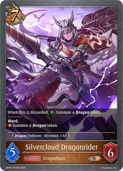 Silvercloud Dragonrider - BP16: New World Genesis Shadowverse spoiler