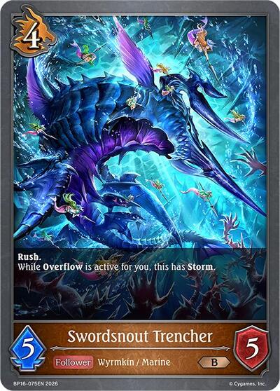 Swordsnout Trencher - BP16: New World Genesis Shadowverse spoiler