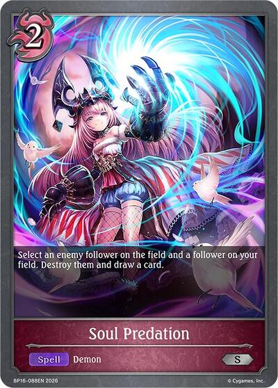 Soul Predation - BP16: New World Genesis Shadowverse spoiler