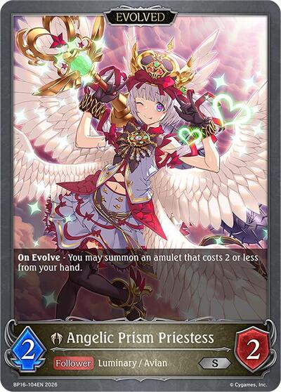 Angelic Prism Priestess (Evolved) - BP16: New World Genesis Shadowverse spoiler