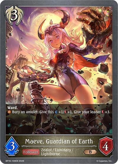 Maeve, Guardian of Earth - BP16: New World Genesis Shadowverse spoiler