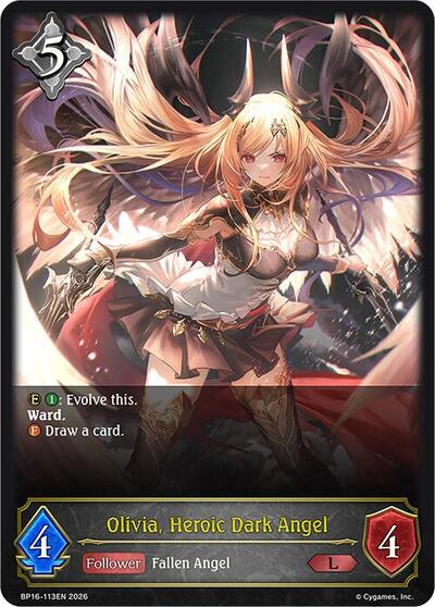 Olivia, Heroic Dark Angel - BP16: New World Genesis Shadowverse spoiler