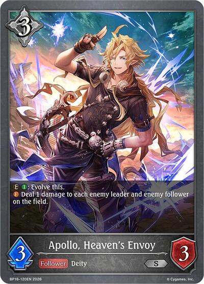 Apollo, Heaven's Envoy - BP16: New World Genesis Shadowverse spoiler