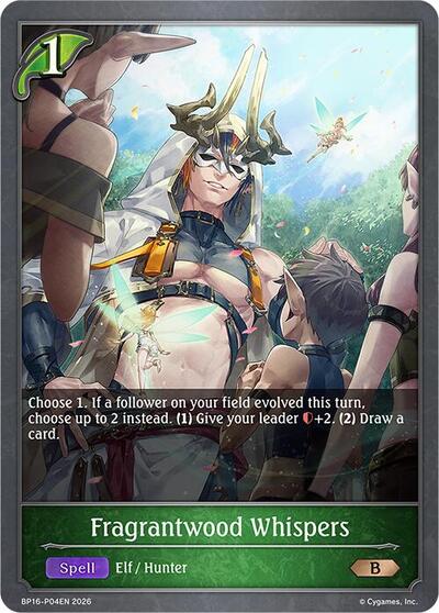 Fragrantwood Whispers - P04 (Foil) - BP16: New World Genesis Shadowverse spoiler