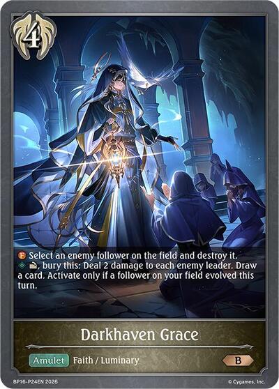 Darkhaven Grace - P24 (Foil) - BP16: New World Genesis Shadowverse spoiler