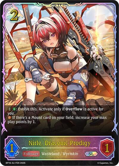 Nirle, Draconic Prodigy (SL) - BP16: New World Genesis Shadowverse spoiler