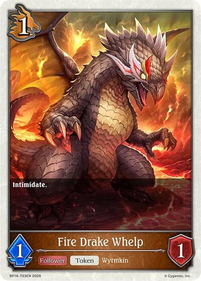 Fire Drake Whelp - BP16: New World Genesis Shadowverse spoiler