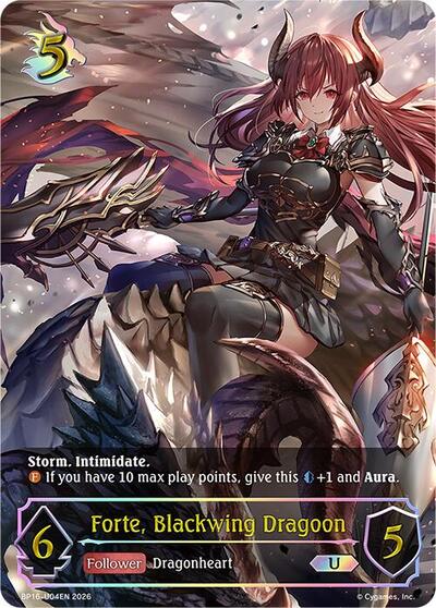 Forte, Blackwing Dragoon (U) - BP16: New World Genesis Shadowverse spoiler