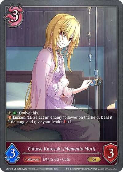 Chitose Kurosaki [Memento Mori] - ECP02: THE IDOLM@STER CINDERELLA GIRLS Shadowverse spoiler