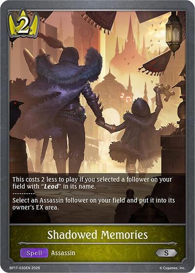 Shadowed Memories - BP17: Convergent Destinies Shadowverse spoiler