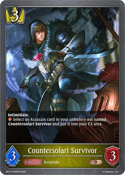 Countersolari Survivor - BP17: Convergent Destinies Shadowverse spoiler
