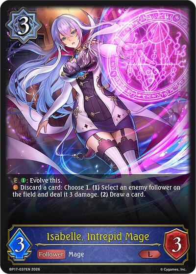 Isabelle, Intrepid Mage - BP17: Convergent Destinies Shadowverse spoiler