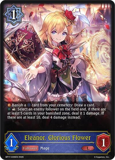 Eleanor, Glorious Flower - BP17: Convergent Destinies Shadowverse spoiler