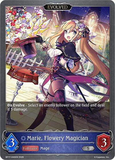 Marie, Flowery Magician (Evolved) - BP17: Convergent Destinies Shadowverse spoiler