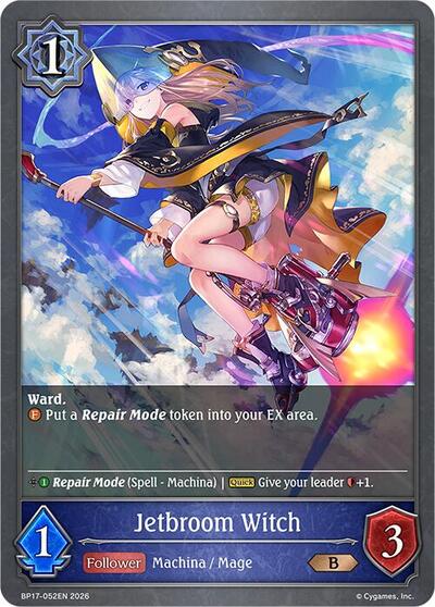Jetbroom Witch - BP17: Convergent Destinies Shadowverse spoiler