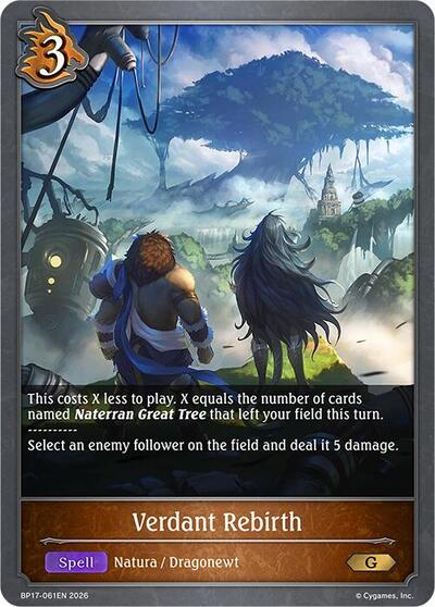 Verdant Rebirth - BP17: Convergent Destinies Shadowverse spoiler